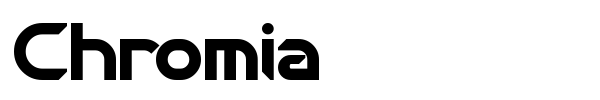 Chromia font preview